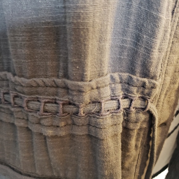 Anthro Hei Hei linen jacket with drawstring waist - Picture 3 of 6